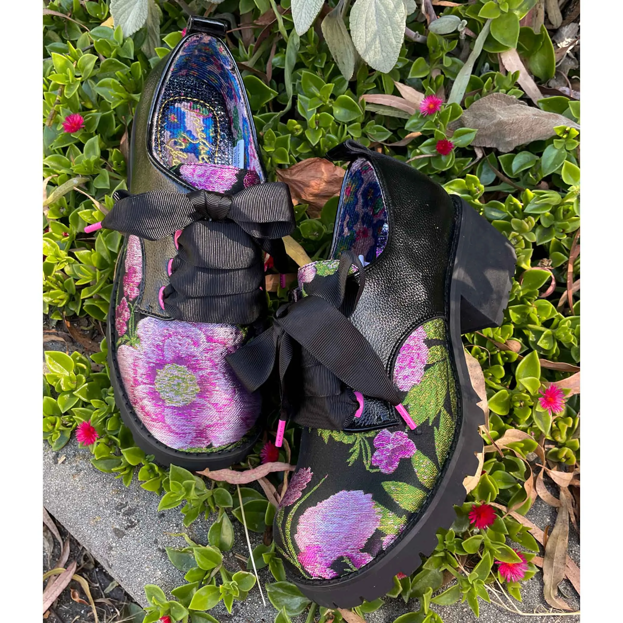 Irregular Choice Women's 4658 01 On Your Mind Lace Up Shoes Black